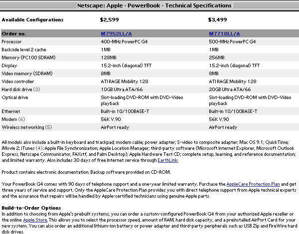 PBG4 Available Configurations