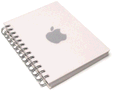 white notebook