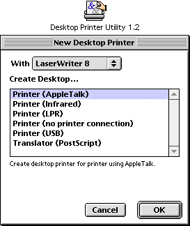 Desktop Printer Utility