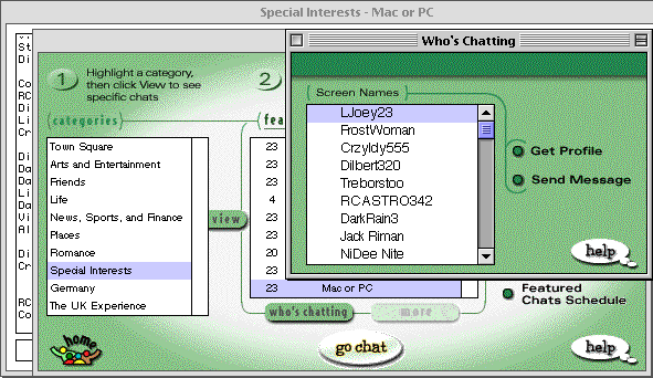 AOL Chat windows ex.