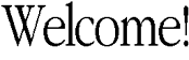 Welcome!